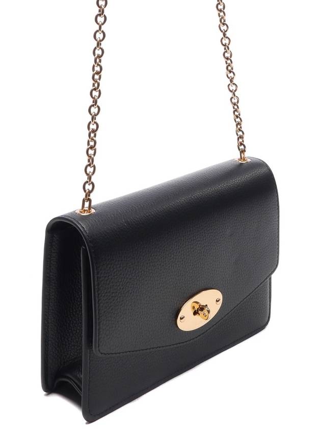 Darley Small Classic Chain Shoulder Bag Black - MULBERRY - BALAAN 4