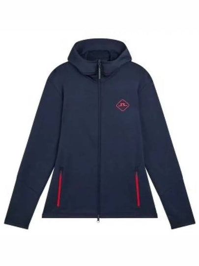 Aerial Hooded Zip-Up Jacket Navy - J.LINDEBERG - BALAAN 2