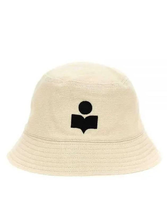 Hailey Embroid Logo Bucket Hat Ecru Black - ISABEL MARANT - BALAAN 2