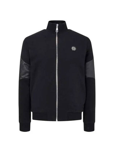 Men s Back Skull Patch Jogging Jacket Black - PHILIPP PLEIN - BALAAN 1