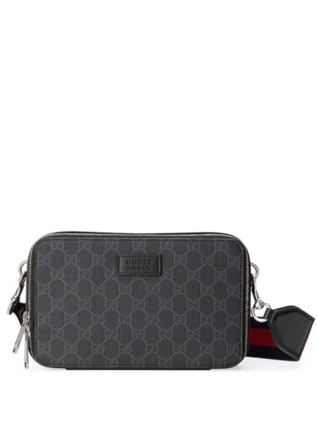 GG Supreme Fabric Small Cross Bag Black - GUCCI - BALAAN 1