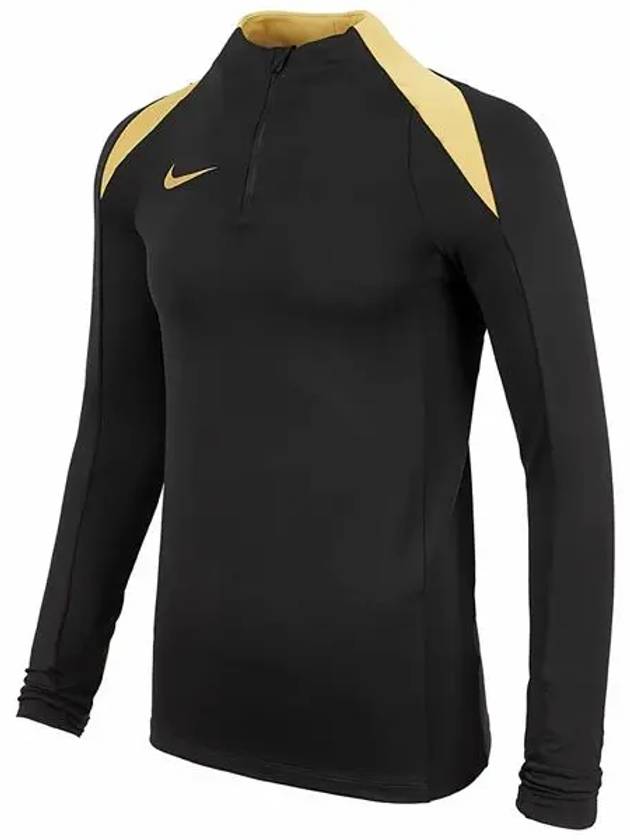 Dri-Fit Strike Half Zip Drill Long Sleeve T Shirt Black - NIKE - BALAAN 3