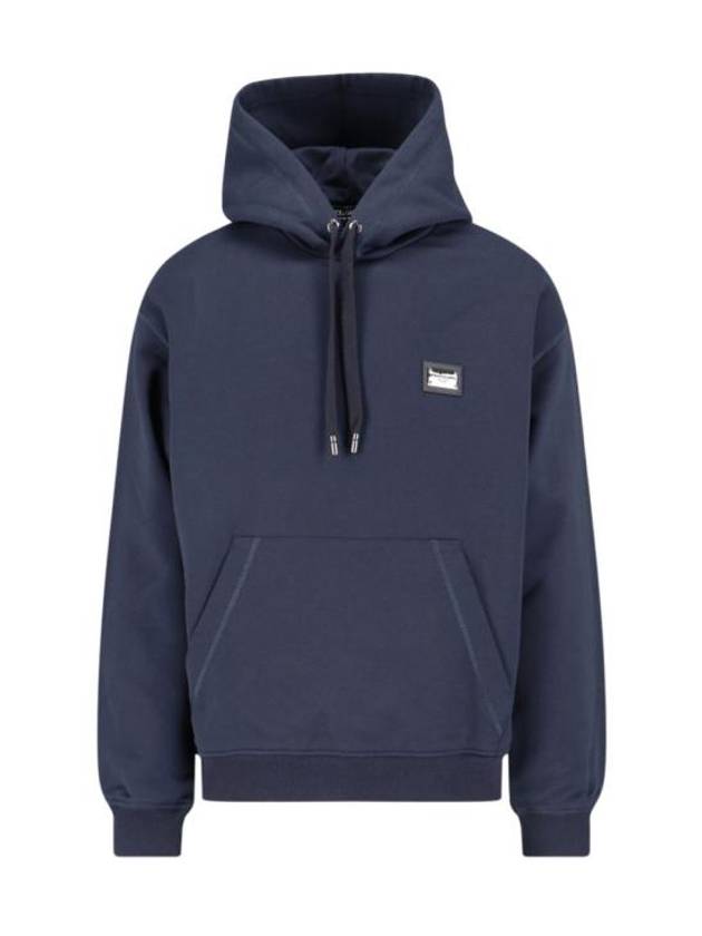 Hooded Sweatshirt G9ZU0T G7F2GB0665 Blue - DOLCE&GABBANA - BALAAN 1