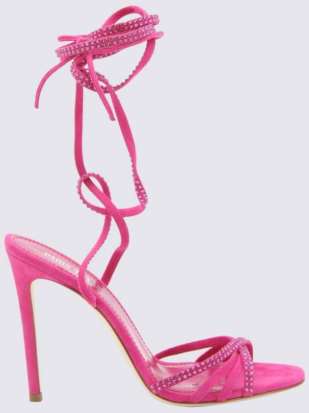 Paris Texas Pink Suede Holly Nicole Sandals - PARIS TEXAS - BALAAN 1