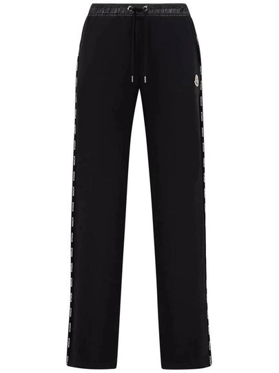 Women's Sweat Bottoms Logo Track Pants Black - MONCLER - BALAAN 2