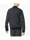 Damier Jacquard Zip-Through Bomber Jacket Grey - LOUIS VUITTON - BALAAN 6