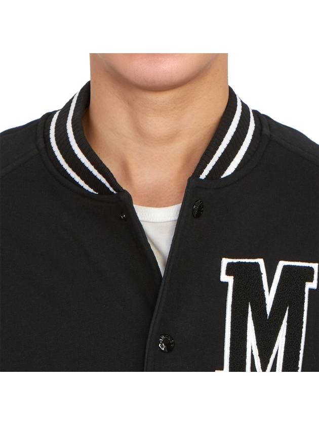 Fragment collab Varsity Fleece Cardigan Black - MONCLER - BALAAN 9