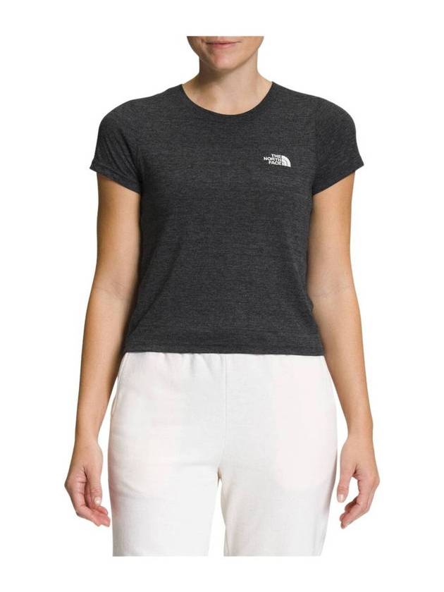 Women's Simple Logo Tri-Blend Short Sleeve T-Shirt Black - THE NORTH FACE - BALAAN 2