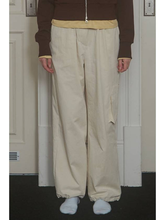 one pocket pants light beige - FOR THE WEATHER - BALAAN 1