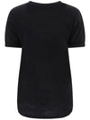 KOLDI Logo Linen TShirt Black TS0004FA A1N09E 01BK - ISABEL MARANT - BALAAN 3