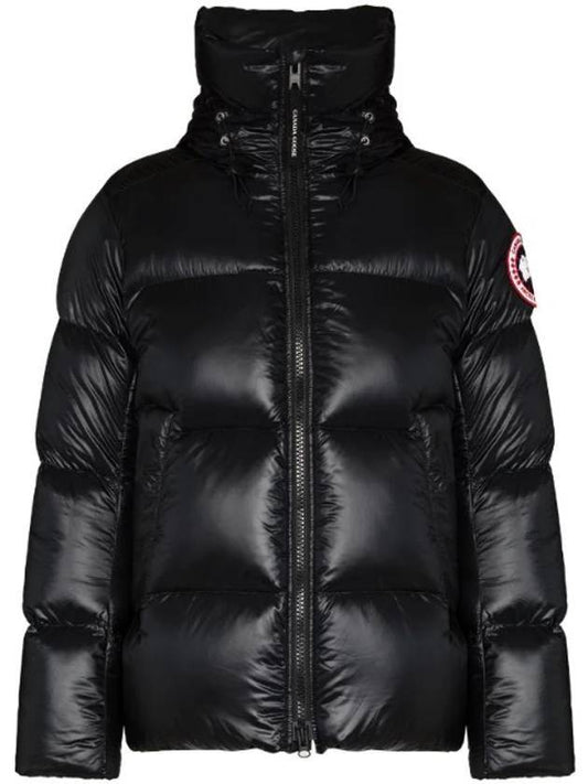 Men's Crofton Down Puffer Short Padding Black - CANADA GOOSE - BALAAN.