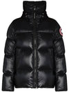 Crofton Down Puffer Short Padding Black - CANADA GOOSE - BALAAN 1