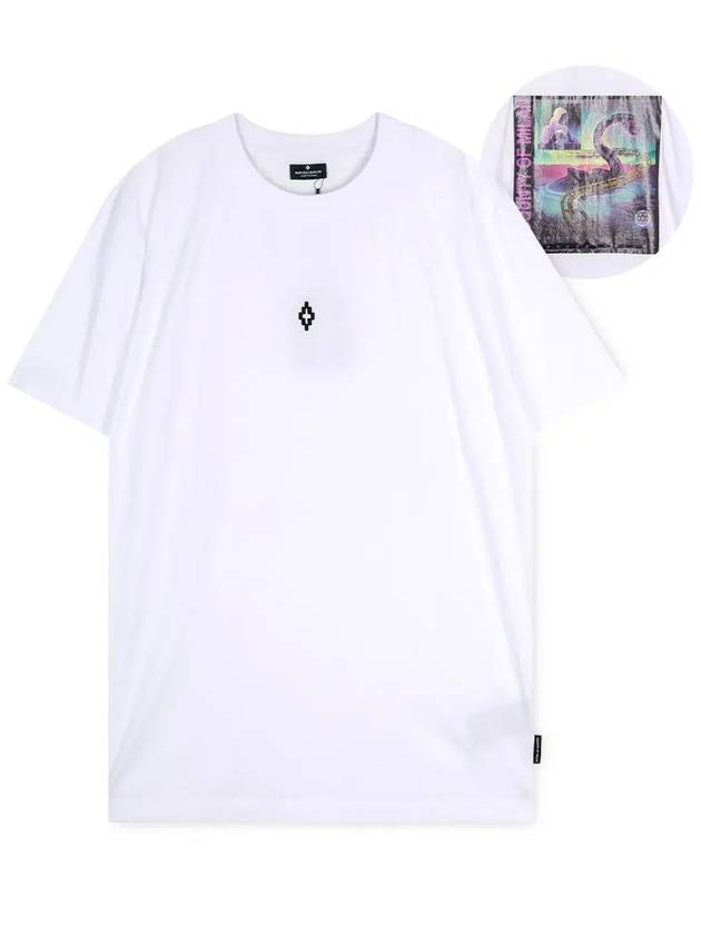 Back Graphic Cotton Short Sleeve T-shirt White - MARCELO BURLON - BALAAN 2