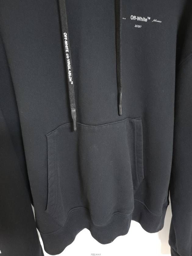 S Black Arrow Hoodie OMBB037E19E30001 - OFF WHITE - BALAAN 2