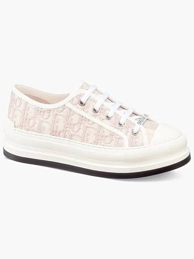 Walk'n' Platform Oblique Embroidered Low Top Sneakers Pink - DIOR - BALAAN 2