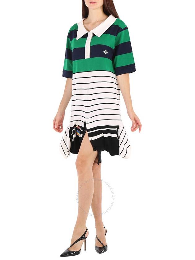 Logo Polo Midi Dress - BURBERRY - BALAAN 4