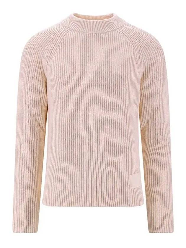 Logo Patch Basic Knit Top Powder Pink - AMI - BALAAN 3