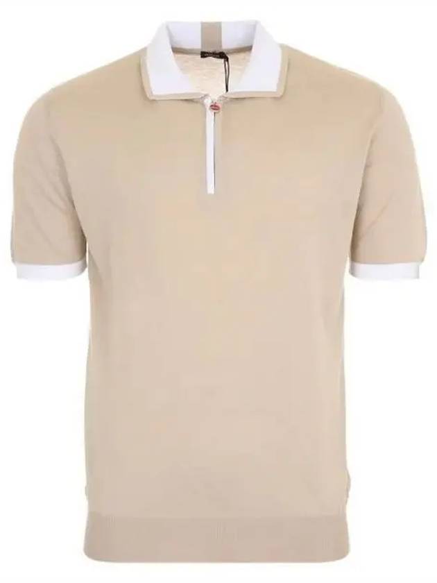 Knit polo short sleeve t shirt 270864 - KITON - BALAAN 1