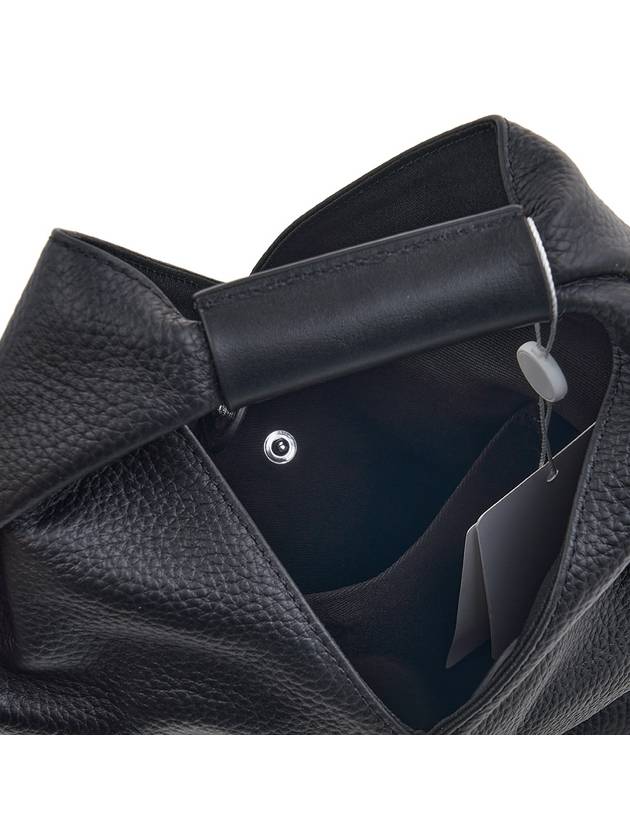 Triangle Leather Mini Tote Bag Black - MAISON MARGIELA - BALAAN 9