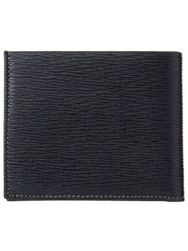 Logo Leather Half Wallet Black - SALVATORE FERRAGAMO - BALAAN 3