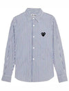 Wappen Stripe Shirt Blue - COMME DES GARCONS - BALAAN 2