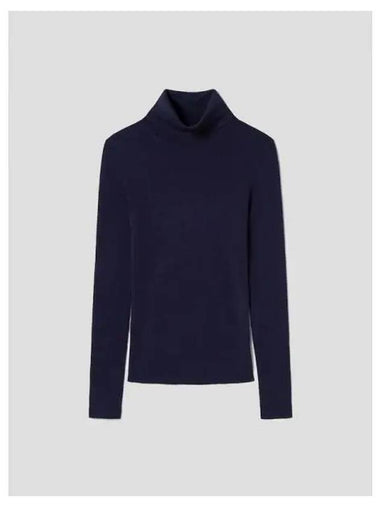 Women s Wool Long Sleeve T Shirt Linda Turtleneck Deep Navy Domestic Product GM0024082345051 - THEORY - BALAAN 1