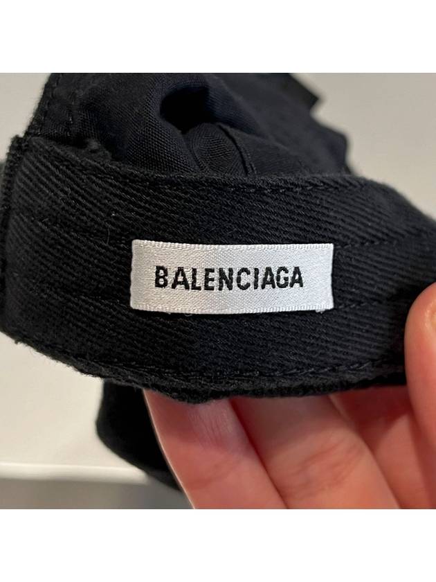 diagonal logo ball cap black - BALENCIAGA - BALAAN 8