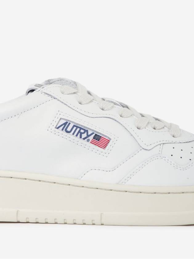 Medalist Leather Low Top Sneakers White - AUTRY - BALAAN 3