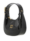 Patent Leather Hobo Shoulder Bag Black - MIU MIU - BALAAN 3