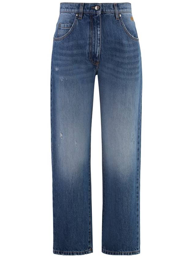 Mid-Rise Crop Jeans - MSGM - BALAAN 2