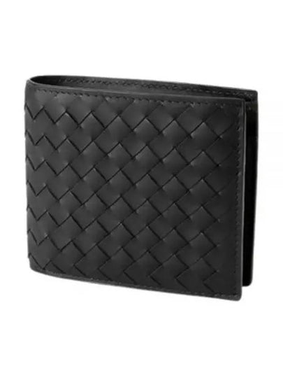 Intrecciato Half Wallet Black - BOTTEGA VENETA - BALAAN 2