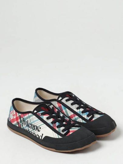 Sneakers Anymal Gym Vivienne Westwood in canvas con motivo tartan jacquard - VIVIENNE WESTWOOD - BALAAN 2