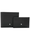 leather halfwallet card wallet set black - MONTBLANC - BALAAN 1