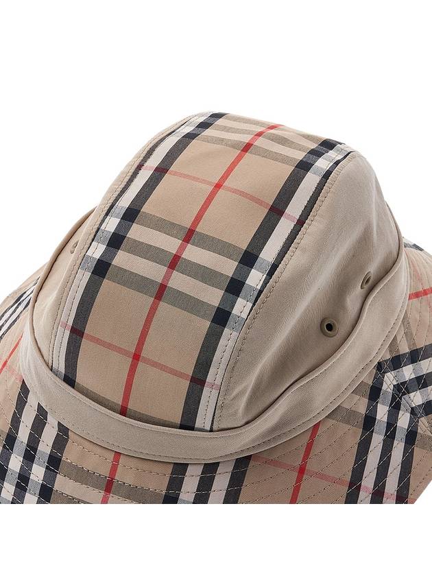 Check Pattern Bucket Hat Beige - BURBERRY - BALAAN 9