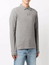 Embroidery Logo Long Sleeve Polo Shirt Grey - POLO RALPH LAUREN - BALAAN 3