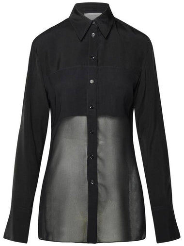 Sportmax 'Boa' Black Viscose Shirt - MAX MARA SPORTMAX - BALAAN 1