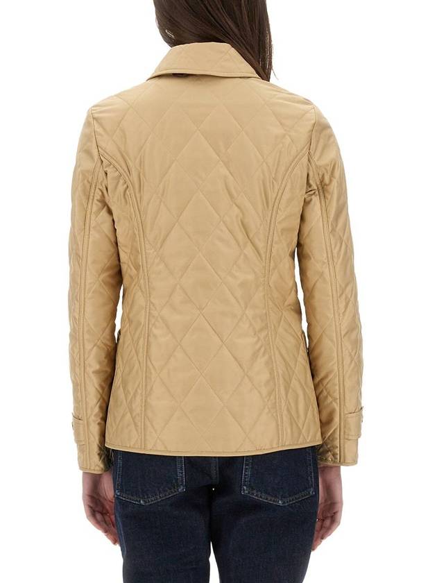 diamond quilted button jacket beige - BURBERRY - BALAAN 4