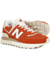 574 Legacy Low Top Sneakers Orange - NEW BALANCE - BALAAN 3