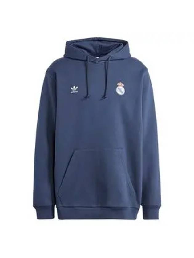 Real Madrid Essentials Trefoil Hoodie Legend Ink - ADIDAS - BALAAN 1