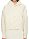 Cotton Crinkled Finish Jacket White - LEMAIRE - BALAAN 2