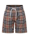 Kids Vintage Check Mesh Shorts Beige - BURBERRY - BALAAN 1