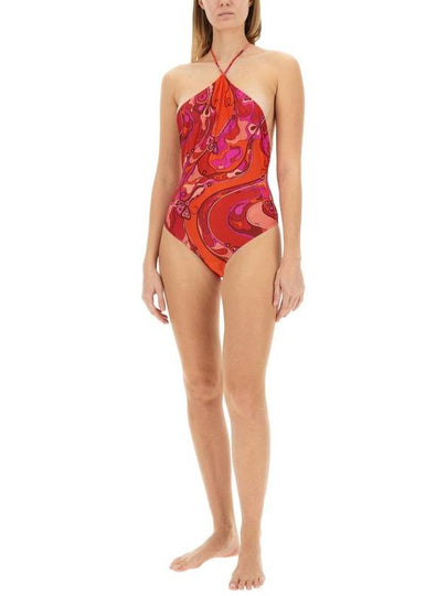 Pucci Orchid Print One Piece Swimsuit - EMILIO PUCCI - BALAAN 2