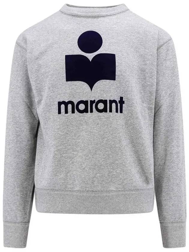 Mikoy Big Logo Cotton Sweatshirt Grey - ISABEL MARANT - BALAAN 3