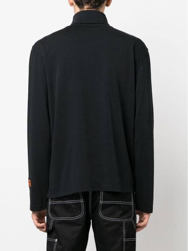 HPNY Logo Embroidered Turtleneck Black - HERON PRESTON - BALAAN 3