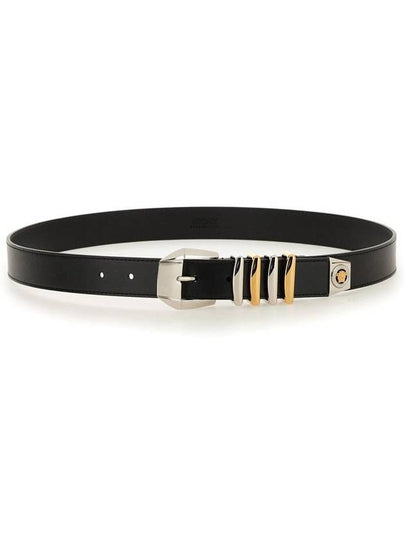 Medusa motif leather belt 1014863DVTP1 - VERSACE - BALAAN 2