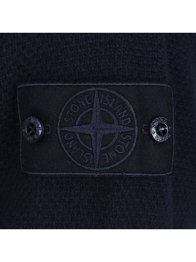 Ghost Piece Crew Neck Wool Knit Top Navy - STONE ISLAND - BALAAN 6