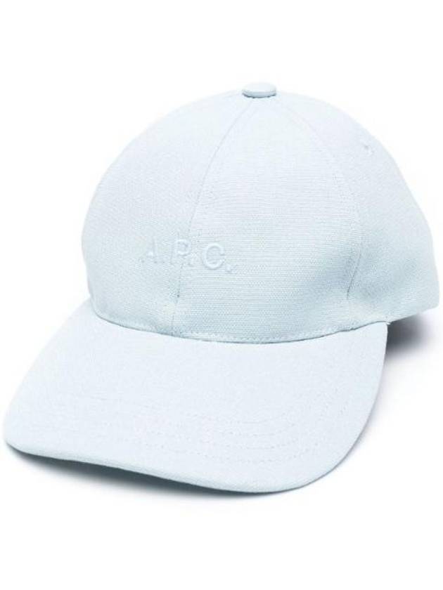 Charlie Logo Ball Cap Pale Blue - A.P.C. - BALAAN 1