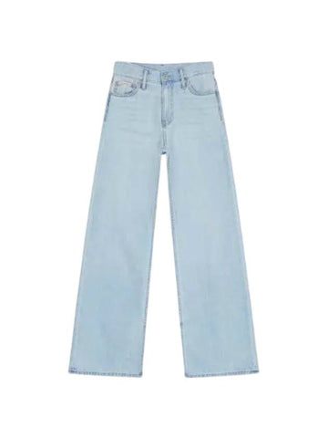 High Rise Wide Jeans Light Blue - CALVIN KLEIN - BALAAN 1