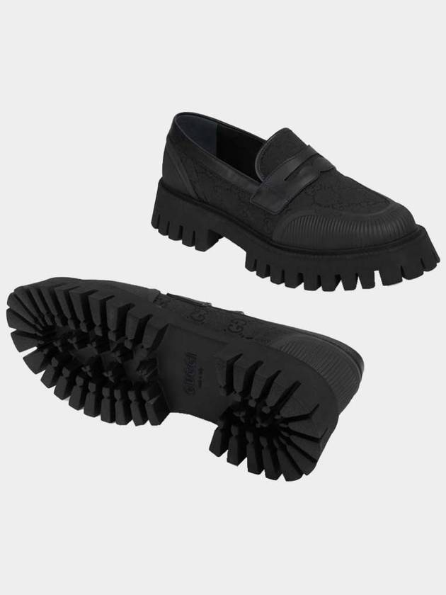 GG Supreme Canvas Loafer Black - GUCCI - BALAAN 6