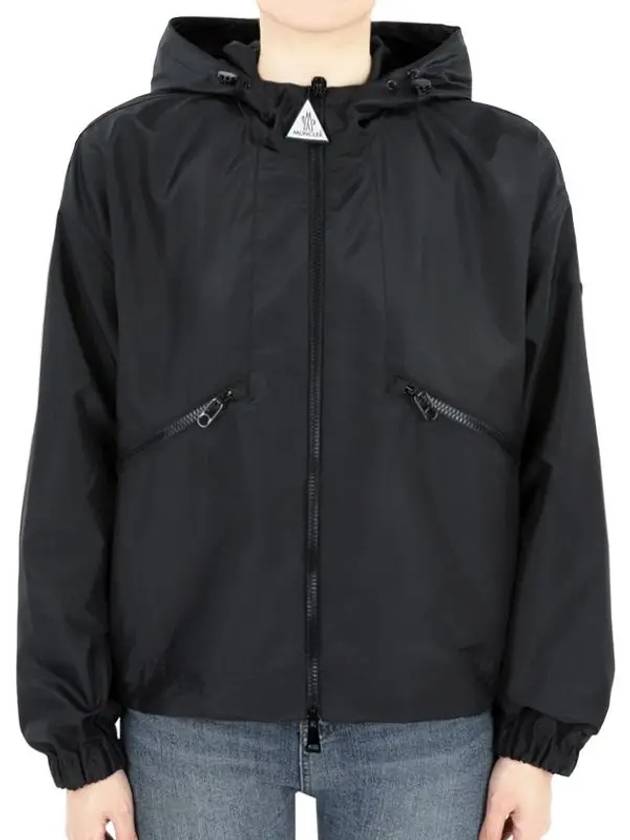 Women's Marmace Hooded Jacket Black - MONCLER - BALAAN 2